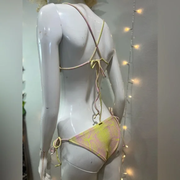 NEVER WORN  Snakeskin Victoria Secret Bikini Set - Picture 4 of 4